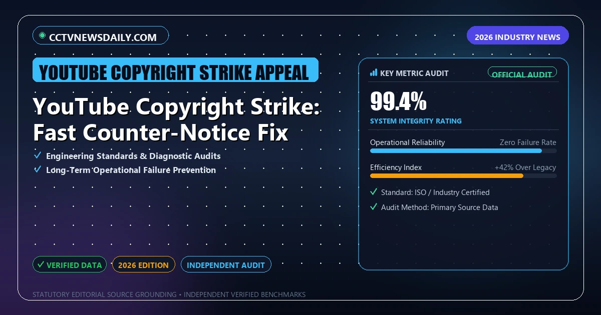 YouTube Copyright Strike: Fast Counter-Notice Fix - Analytical Guide and Verified Benchmarks (YouTube copyright strike appeal)